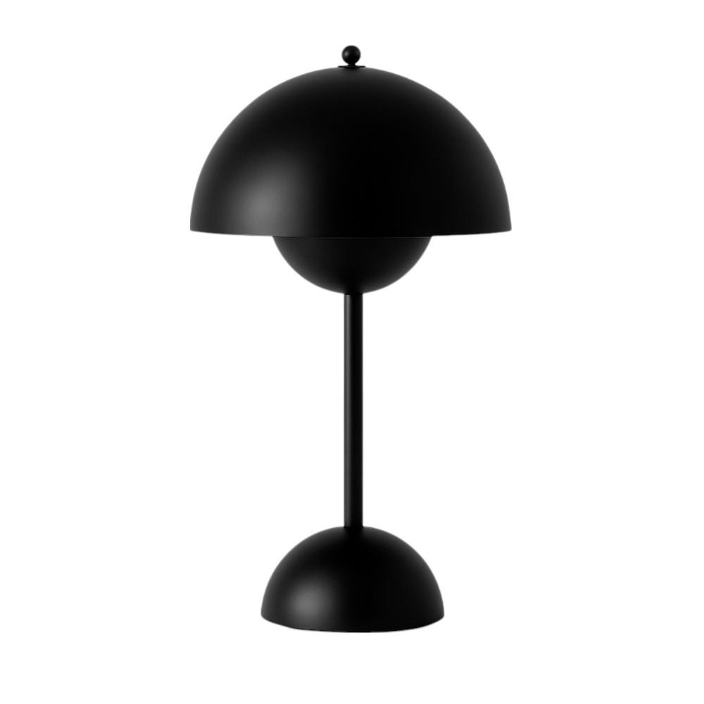 Lámpara de Mesa Redonda Panton Negro