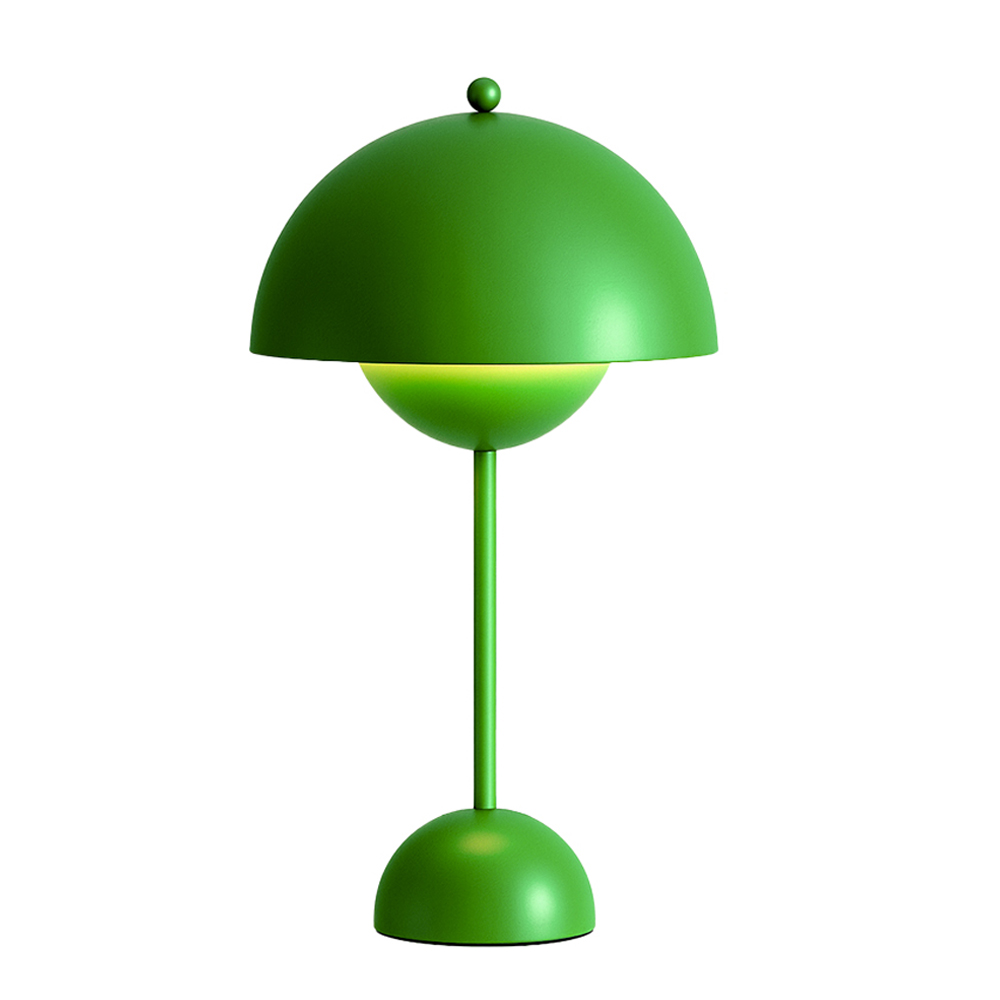 [LMR-Panton/Ver] Lámpara de Mesa Redonda Panton Verde