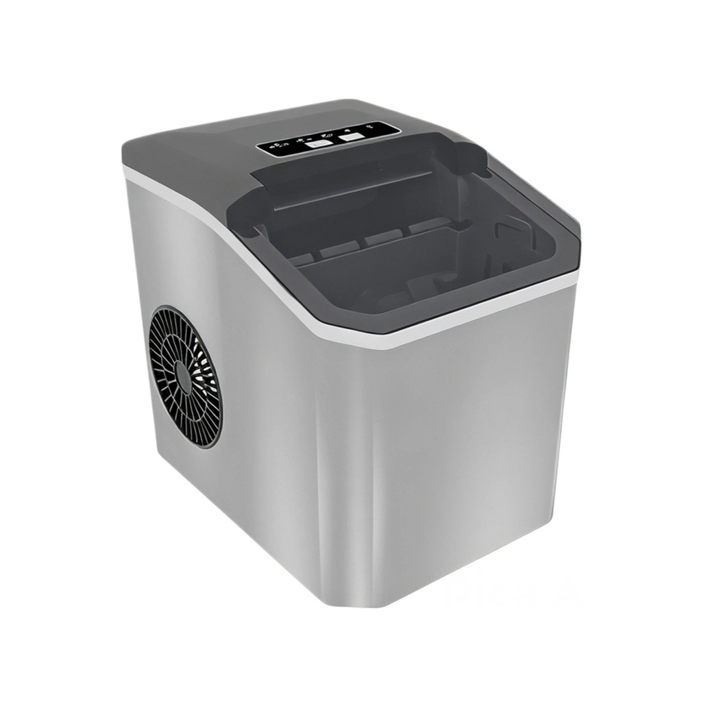 Máquina de hielo con acabado en acero inoxidable