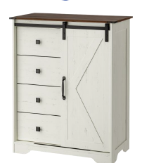 Mueble Organizador de 5 espacios de MDF café