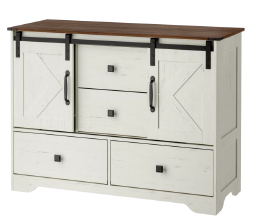 Mueble Organizador de 6 espacios de MDF café