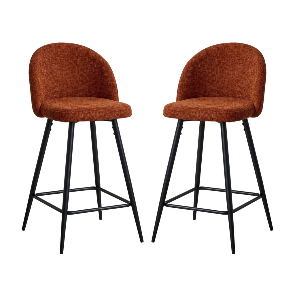 [2SB-Lyon/Ter] 2 Sillas de Bar Lyon Terracota