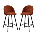 2 Sillas de Bar Lyon Terracota