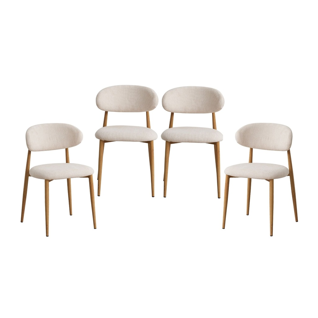 4 Sillas Dinamarca Beige