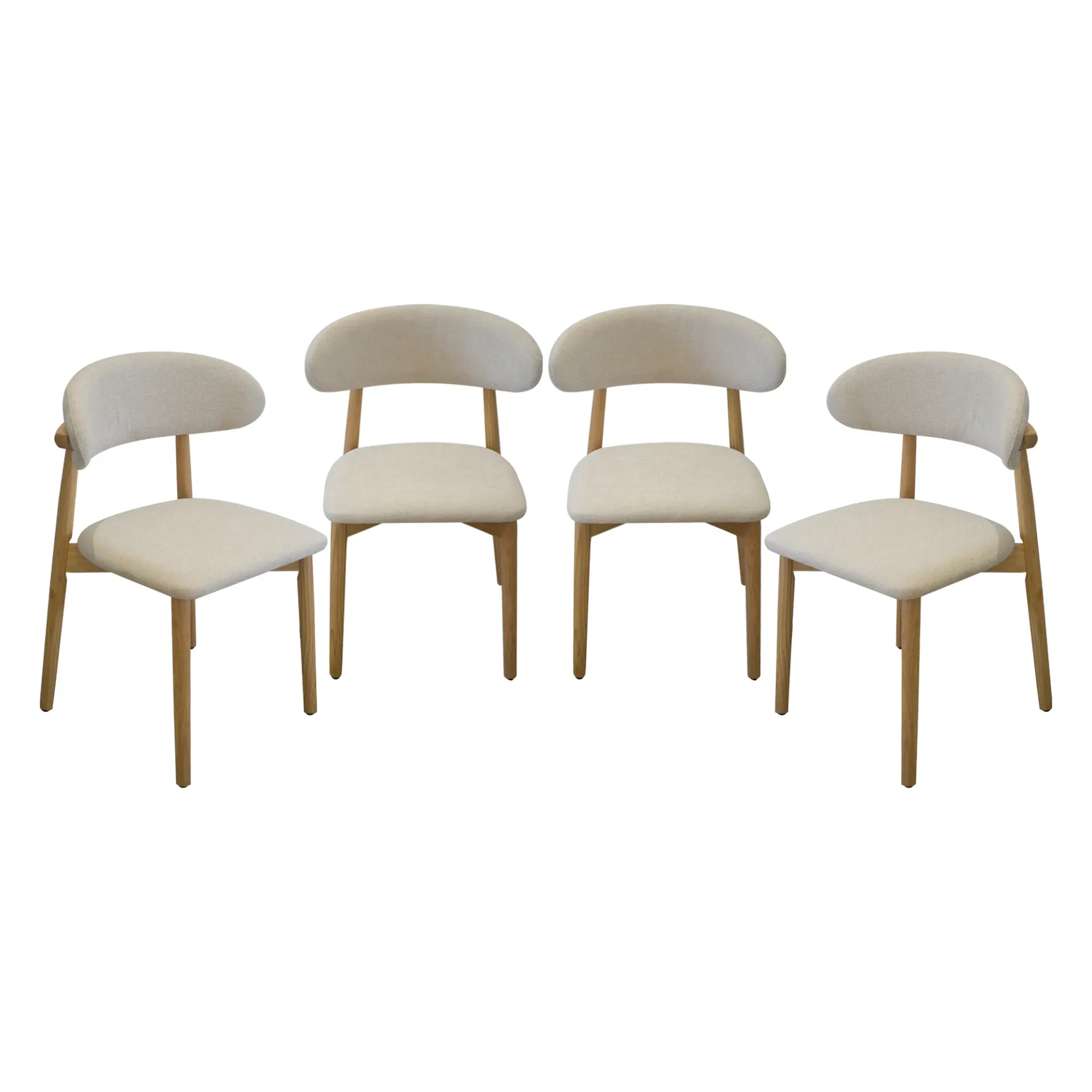 [4Silla-Dinamarca/Bei] 4 Sillas Dinamarca Beige