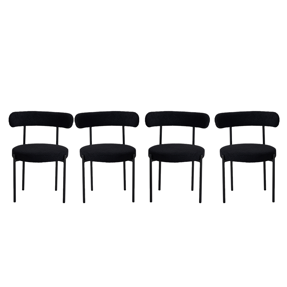 [4Silla-Aria/Neg] 4 Sillas Aria Negro