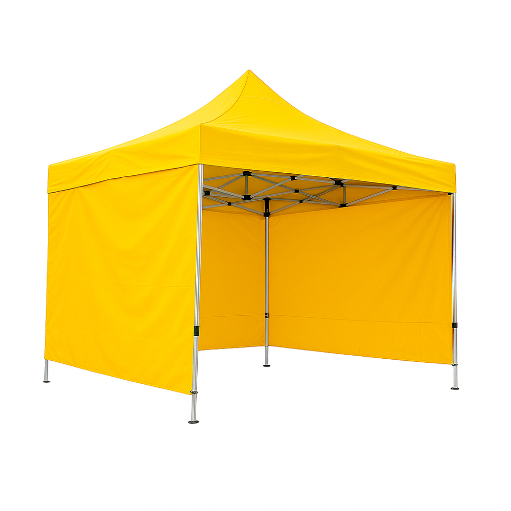Toldo Plegable 2x2 con Paredes Amarillo