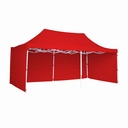 Toldo Plegable 3x4.5 con Paredes Rojo