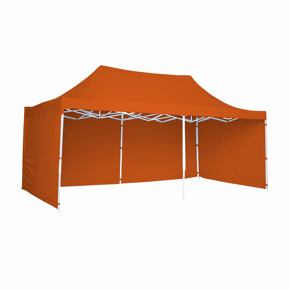 Toldo Plegable 3x4.5 con Paredes Naranja 1