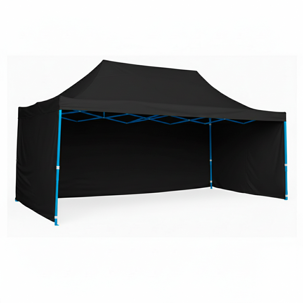 Toldo Plegable 3x4.5 con Paredes Negro 1