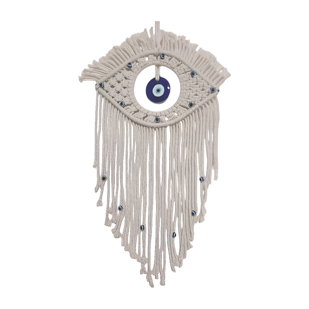 [Boho-Charm/Ojo] Tapiz colgante Boho Ojo azul
