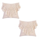 Funda de almohada Boho crema