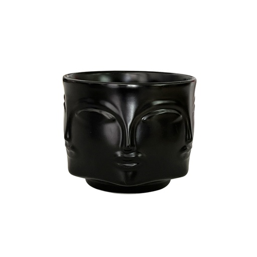 [DH003-neg] Maceta de rostro DH003 Negro