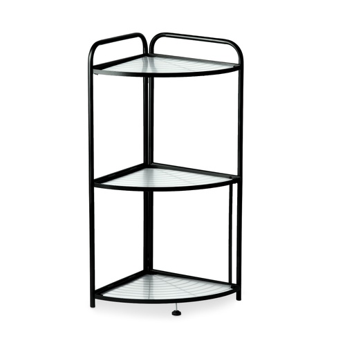 [EEP3N-Neg] Estante esquinero plegable 3 niveles