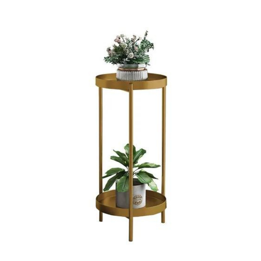 [FY360101] Mesa auxiliar 2 niveles moderna Soporte para macetas (90cm alto)