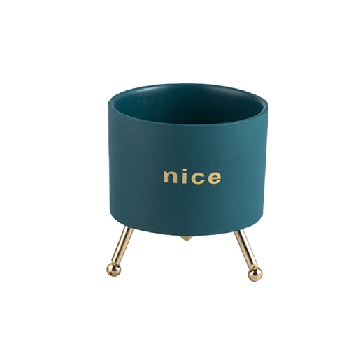 [JY1105-Cver] Macetero con soporte JY1105 chico Verde