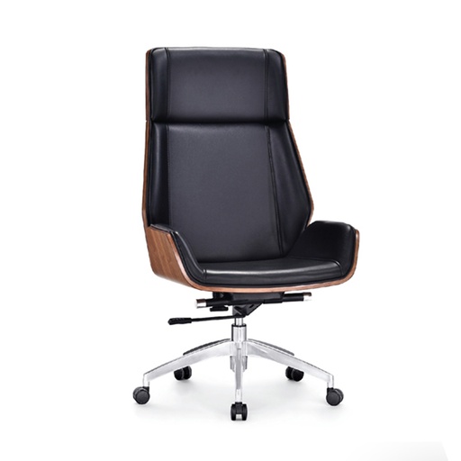 [MR-04A] Silla para oficina respaldo café MR-04A