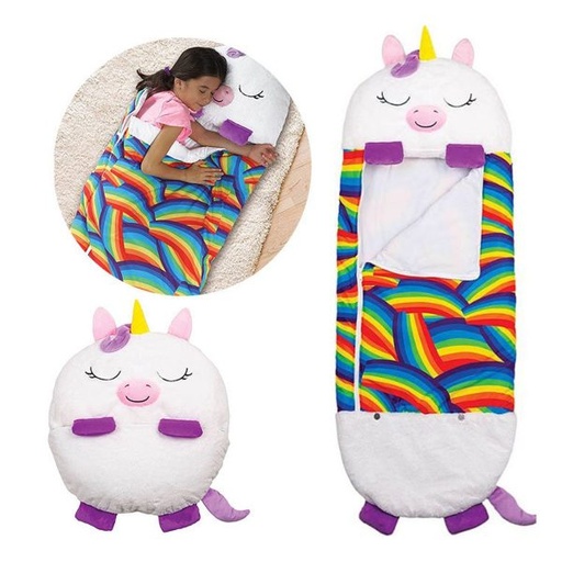 [SBN-UniBla] Bolsa de dormir 2 en 1 para niño Unicornio Blanco