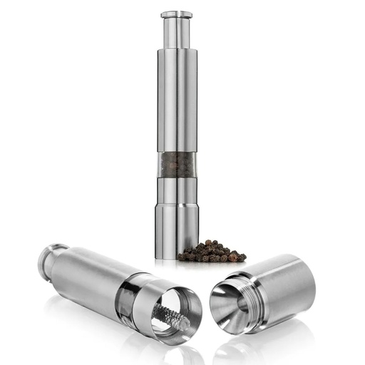[ZX-S101] Molinillo de sal y pimienta de acero inoxidable de upistón