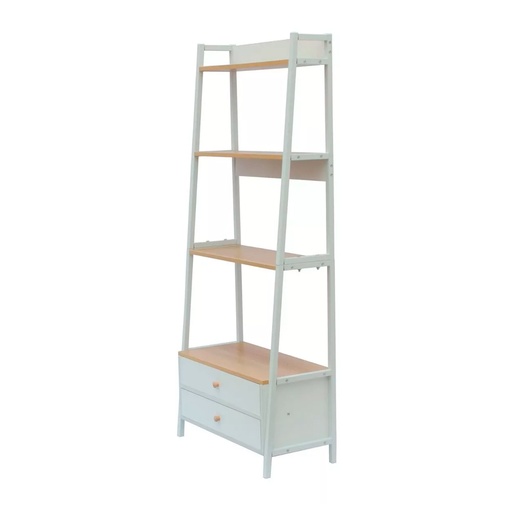 [L4P-Bla] Librero organizador Piramide Color Blanco