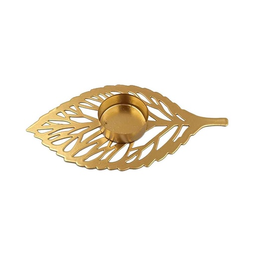 [PVH-Linden] Portavela de Mesa Iliosinnova Hoja de Linden Dorada