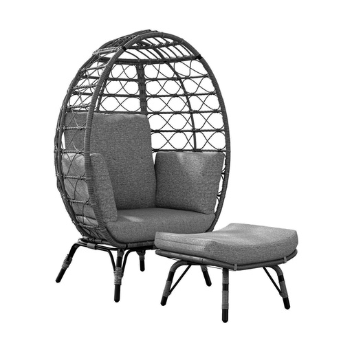 [SEH-Gris] Silla Exterior de Mimbre Individual Ilios Innova Gris