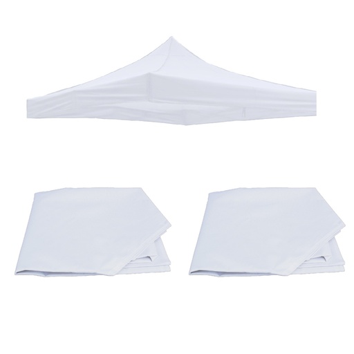 [2LPT2x2-B] 2 Lonas Impermeables 2x2 Blanco