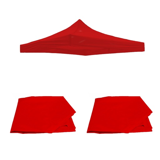 [2LPT2x2-R] 2 Lonas Impermeables 2x2 Roja