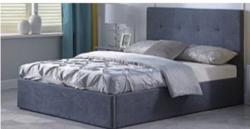 [Cama-9550/K] Base Con Cabecera Cama-9550 de Madera King