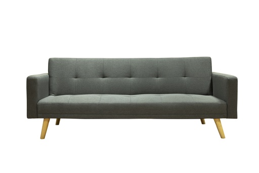 [SC1125-Gris] Sofa Cama 3 Plazas con antebrazos Gris