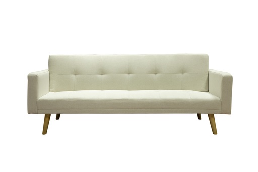 [SC1125-Bei] Sofa Cama 3 Plazas con antebrazos Beige