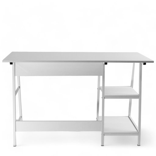 [BG-04] Escritorio Estantería 2 niveles Blanco