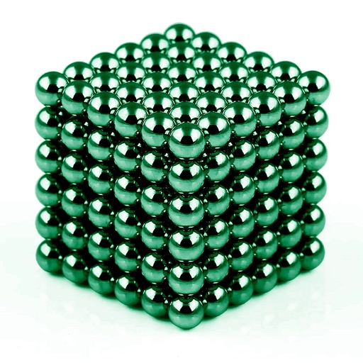 [Bola-VerMet] Bolas magnéticas (Verde metálico)