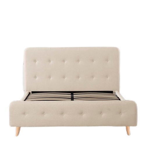 [Cama-PK014/K] Base Con Cabecera Cama-014 de Madera King