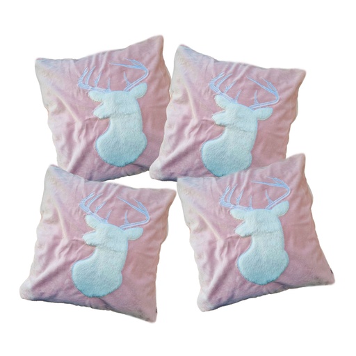 [4FCA-AlceRsa] Paquete de 4 Fundas para cojín Decorativas 43x42cm