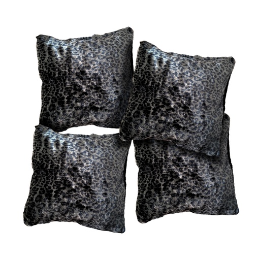 [4FCT-AnPrVerd] Paquete de 4 Fundas para cojín Decorativas 43x42cm