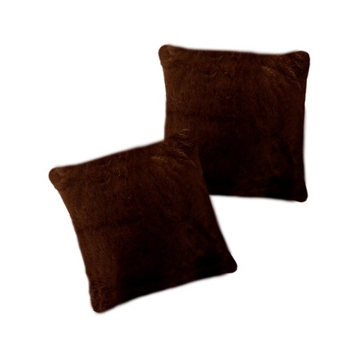 [2FCT-Choco] Paquete de 2 Fundas para cojín Decorativas 43x42cm