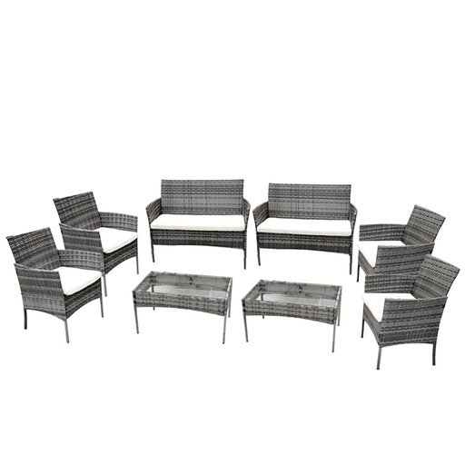 [2Sala-4p/gris] 2 Salas de Jardin 4P Gris