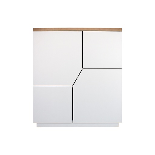 [MOM-Bla] Mueble Organizador Blanco Moderno Multiusos