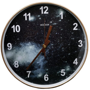 Reloj de Pared de Cristal Fi 30 cm corteza de árbol 