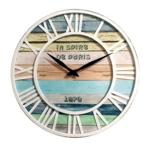 Reloj de pared 40 cm metálico Playa Azul